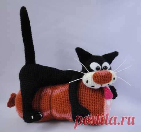 вязаный кот