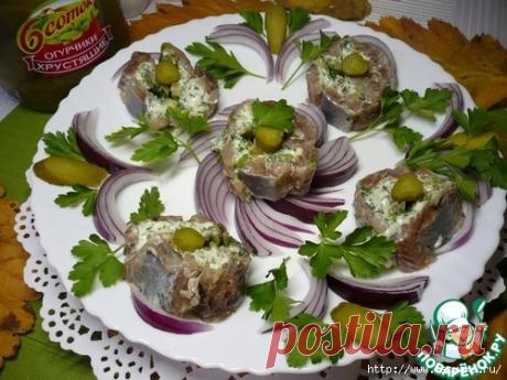 Быстрая закуска из сельди с маринованными огурчиками!