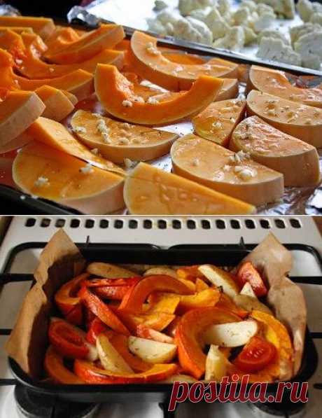 Тыква запеченная в духовке — пошаговые рецепты с фото