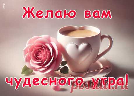 Доброе утро! Открытка с позитивными мыслями | Открытки Онлайн