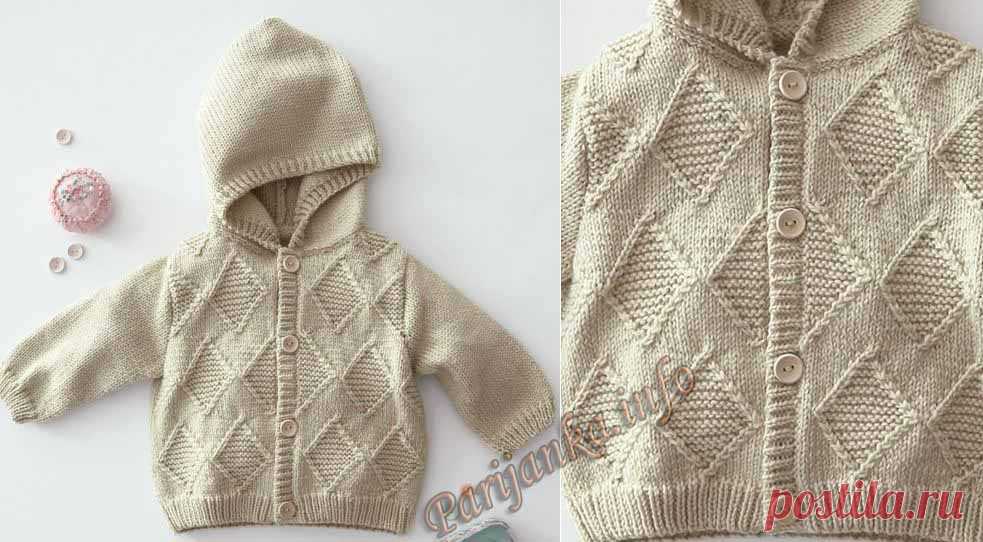 Пальто с капюшоном (д) 04*108 Phildar №4179
