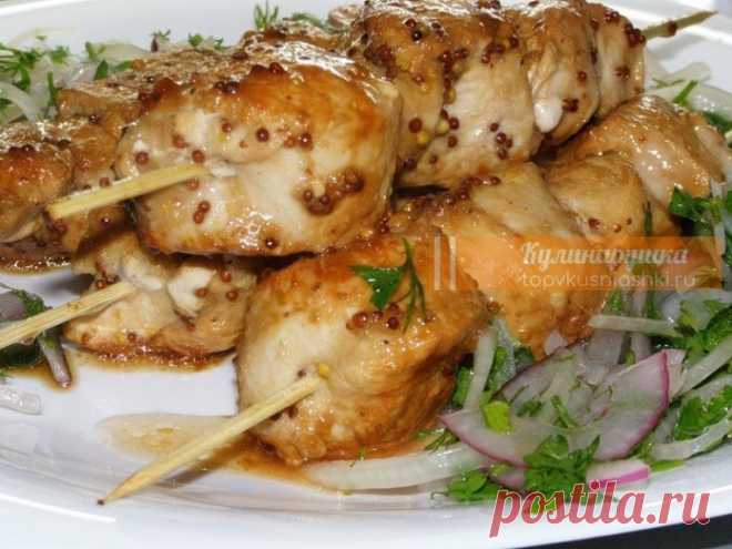 Сочный, безумно вкусный шашлык из курицы, приготовленный в духовке Дети просят приготовить каждые выходные!