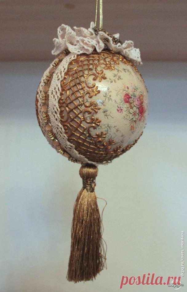 Декупаж - Сайт любителей декупажа - DCPG.RU | Елочный шар 
