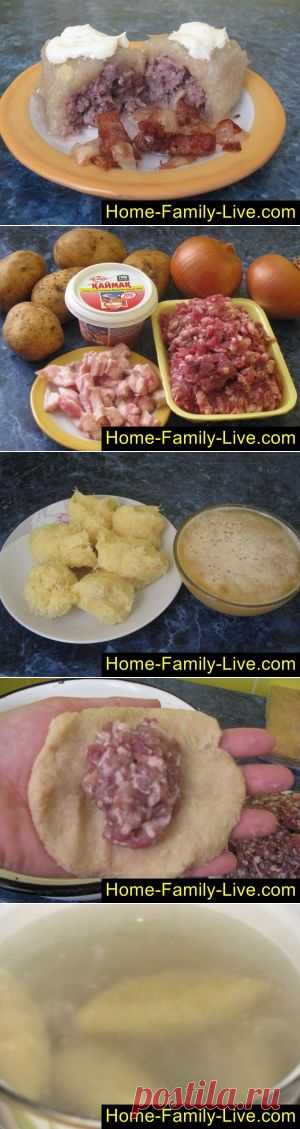 Цеппелины пошаговый фоторецепт цеппелины с начинкой из мясного фаршаКулинарные рецепты