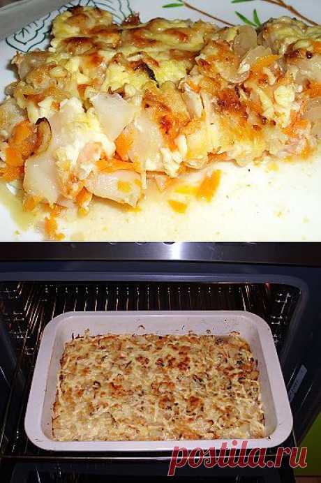 Рыба в духовке с сыром и овощами | Рецепты моей мамы
