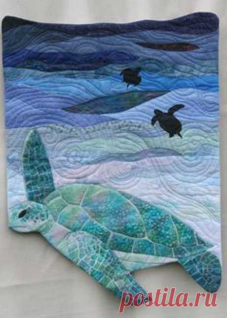 easy landscape art quilt pattern | Quilts, Quilts, Quilts