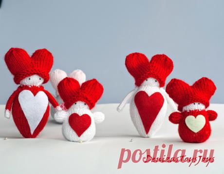 Вальдорфские Пупсики Сердечки-Валентинки.