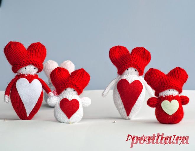 Вальдорфские Пупсики Сердечки-Валентинки.