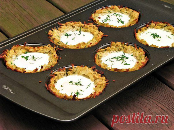 Яйца в картофельных гнездах » Кулинарные рецепты