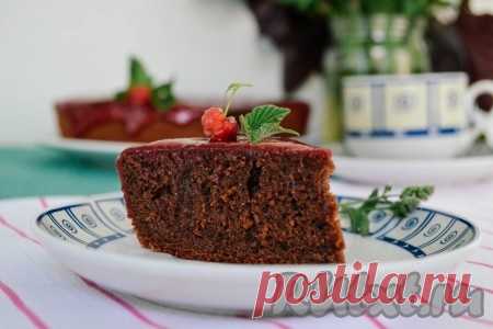 Шоколадный кекс на кефире в мультиварке - 13 пошаговых фото в рецепте