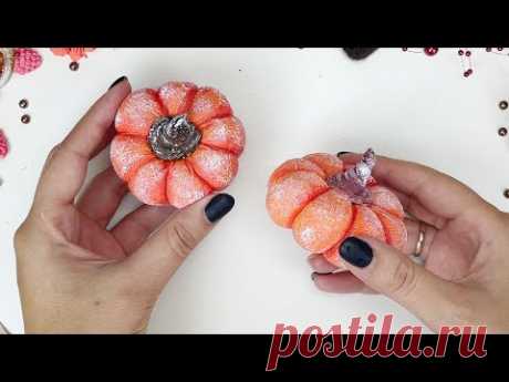 Превращаю капроновые колготки в тыкву 😍 Осенний декор своими руками. DIY autumn decor. Pumpkin