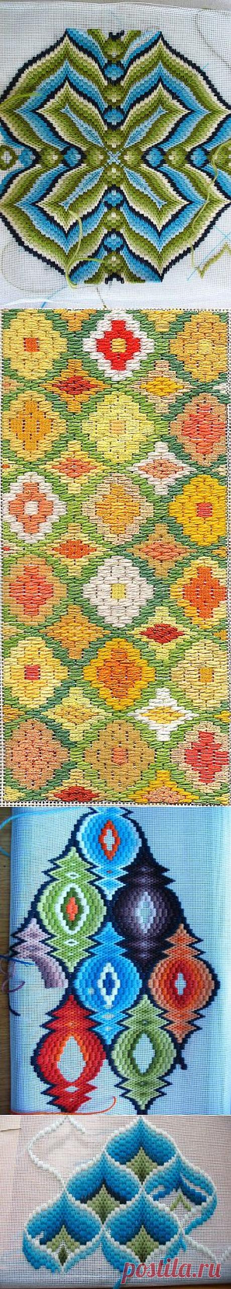 Итальянская вышивка барджелло. История.