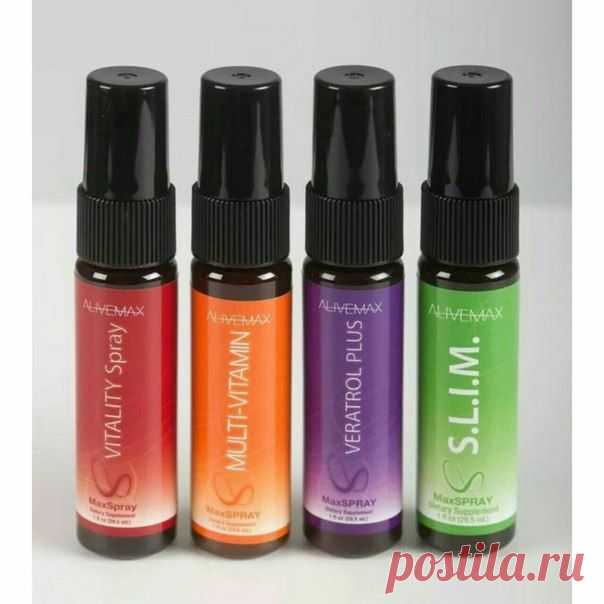 Витаминизированные спреи Alivemax! - это продукт 21 века! хватит тратить деньги на плохо усвояемые таблетки и капсулы от которых всё равно мало пользы! Витаспреи Alivemax это витаминв 21 века! Благодаря направленному распылению все витамины, а также минералы и экстракты из растений моментально попадают в кровеносную систему через слизистую оболочку полости рта!