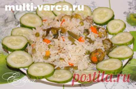 Постный овощной плов в мультиварке