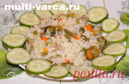 Постный овощной плов в мультиварке