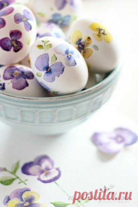 Как покрасить яйца к Пасхе