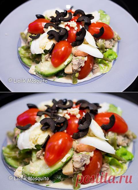 Салат «Фасолевый Юджин с тунцом». | 4vkusa.ru