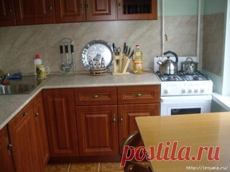 Интерьеры маленькой кухни!
