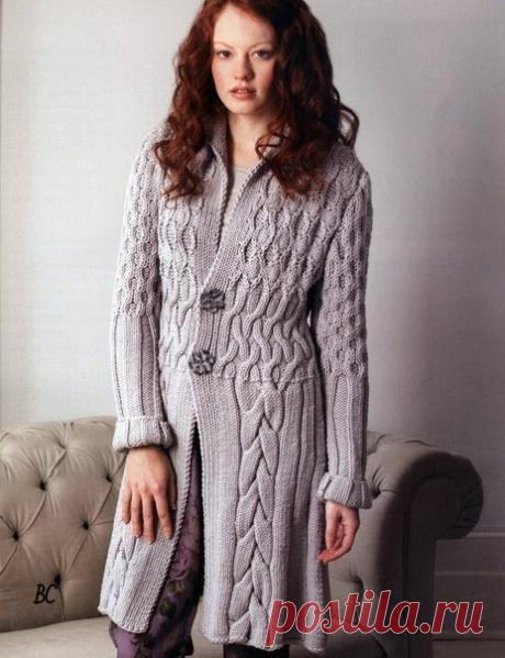 Кардиган узором из кос связанный спицами. Как связать длинный кардиган спицами Кардиган узором из кос связанный спицами. Как связать длинный кардиган спицами