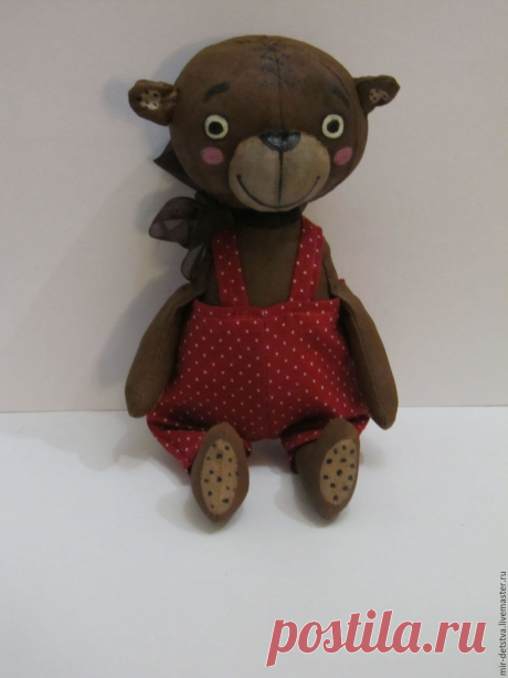 Купить Мишка Тихон в интернет магазине на Ярмарке Мастеров Купить или заказать Мишка Тихон в интернет магазине на Ярмарке Мастеров. С доставкой по России и СНГ. Материалы: хлопок 100%, хлопок американский,&hellip;. Размер: 19 см