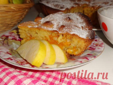 Пирог с тыквенно-яблочной начинкой | CityWomanCafe.com