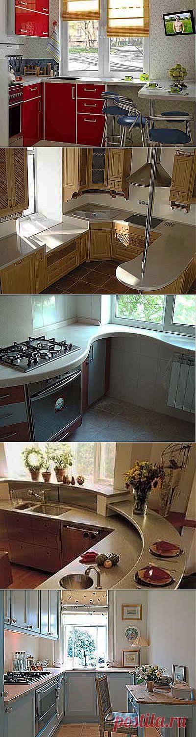 Как использовать подоконник на кухне