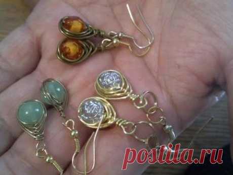 Wire Wrap Earrings