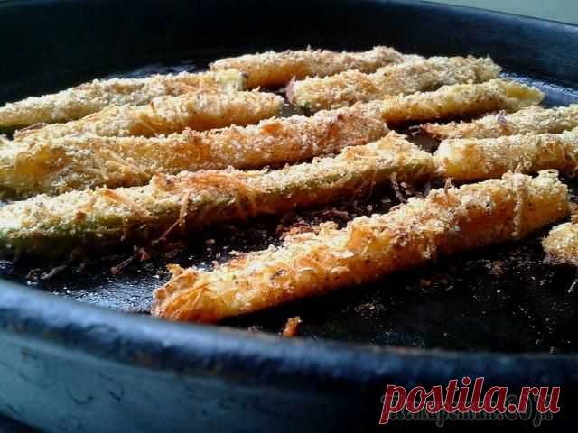 Закусочные палочки из кабачков + бонус "Хлеб".