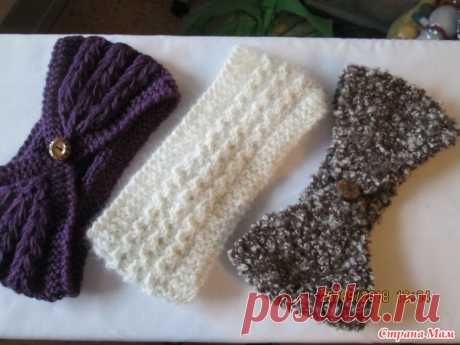 . Женская повязка на голову - Вязание - Страна Мам