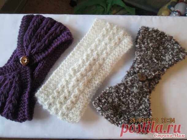 . Женская повязка на голову - Вязание - Страна Мам