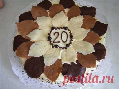 Узоры и фигуры из шоколада- делаем сами Шоколадные листочки
