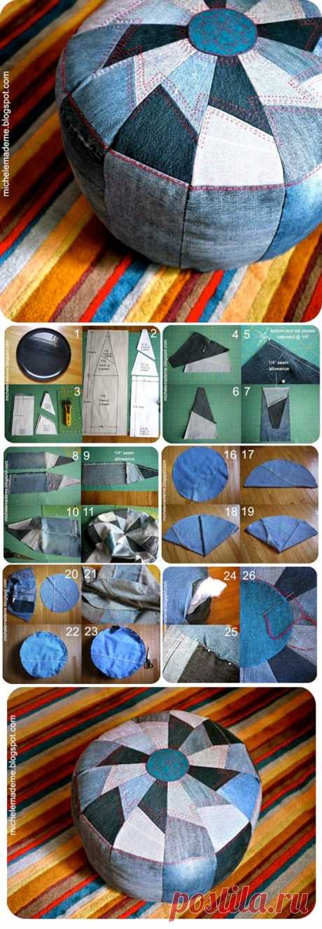 ABCDIY: 13 Ideas to Recycle Old Jeans into Useful Things | Jeans reutilizado/recycled jeans