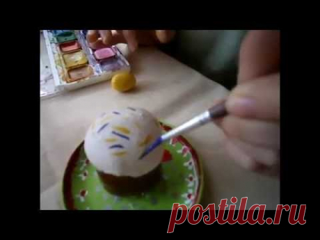 Поделка к пасхе из теста своими руками.