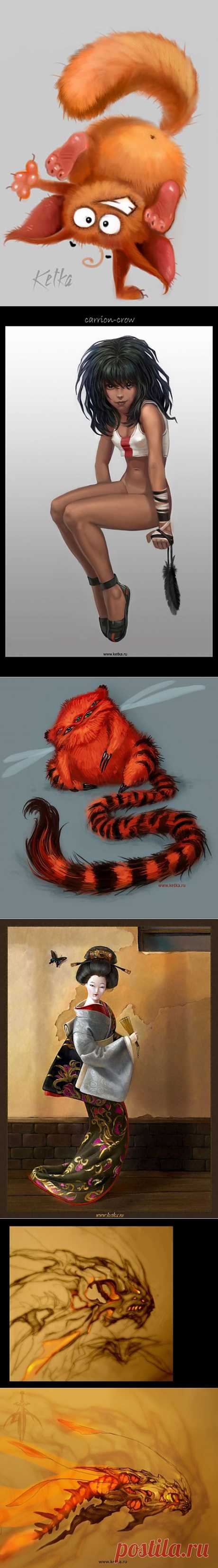 Иллюстрации художника Марии Трепалиной (100 работ) » Картины, художники, фотографы на Nevsepic