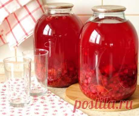 Компот из красной смородины на зиму