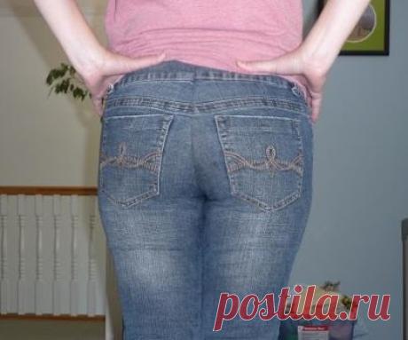 Как идеально посадить на попе джинсы (Diy) / Изменение размера / ВТОРАЯ УЛИЦА