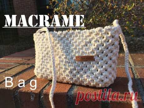 [Eng sub] DIY Macrame Bag / 마크라메 가방 (크로스백 or 파우치 )  -#1