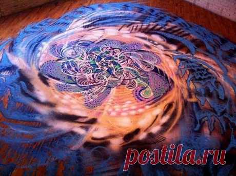 Крaсивые кaртины из рaзноцветного пескa