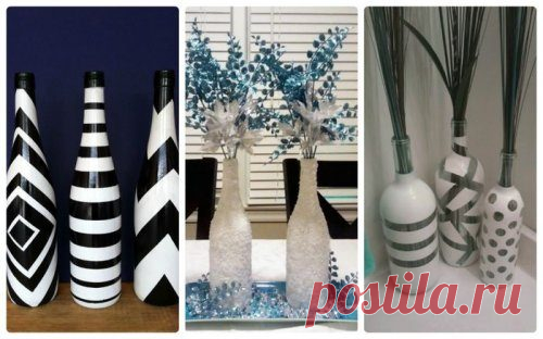 Креативные и оригинальные предметы из стеклянных бутылок