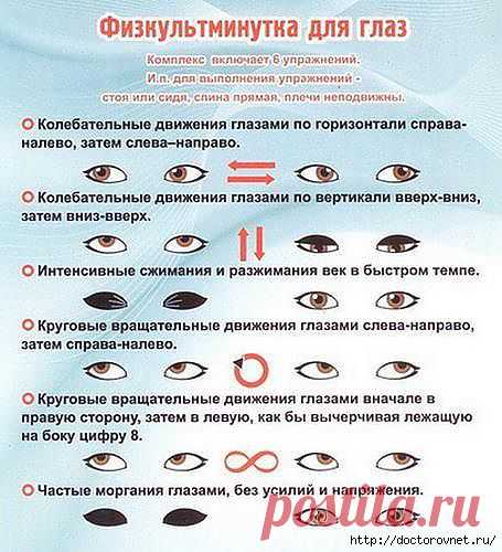 Физкультминутка для глаз