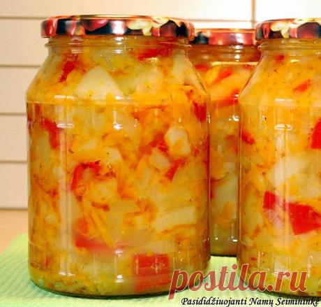 Cukinijų užkandis (atsargos žiemai) Cukinijų užkandis (atsargos žiemai) - labai gardus patiekalas, kurį nesunkiai pasigaminsite pagal pateiktą receptą šioje svetainėje. Daug gerų ir išbandytų receptų vienoje vietoje, kuriuos tiesiog privalote išmėginti!