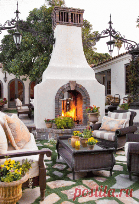 20 Outdoor Fireplace Ideas