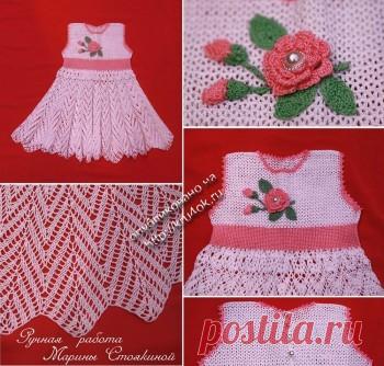 Платье для девочки 2-3х лет - вязание крючком на kru4ok.ru
