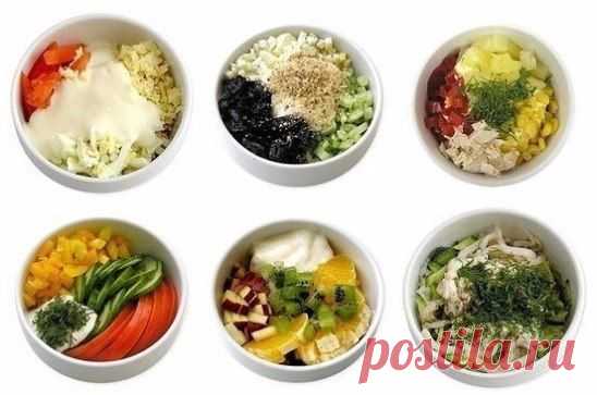 Быстро и вкусно. 6 самых полезных и простых салатов
