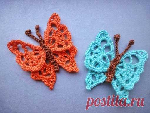 БАБОЧКА BUTTERFLY Crochet.