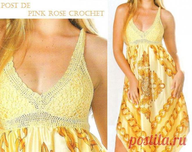 Вязание крючком. Летние платья. Схемы с выкройками