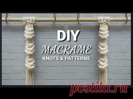 DIY Basic Macrame Knots For Beginners Step by Step | Nudos básicos de macramé para principiantes - YouTube