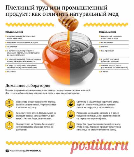 Как выбрать натуральный мед и отличить его от подделки

О полезных свойствах натурального меда знает практически каждый. Но что, если перед нами мед не настоящий, а поддельный? Ведь тогда ни о какой пользе и речи быть не может. Такой мед не то что употреблять внутрь, его и в косметических целях использовать опасно. В данной статье собраны воедино различные советы и рекомендации пчеловода со стажем, с помощью которых можно попытаться отличить настоящий мед от поддельного.