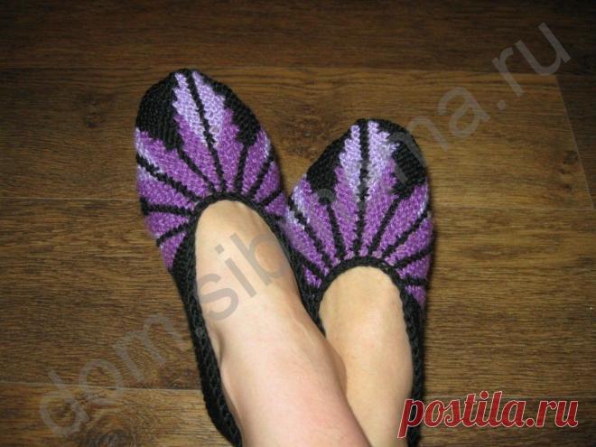 СЛЕДКИ, СВЯЗАННЫЕ НА ДВУХ СПИЦАХ... мастер-класс... красиво...