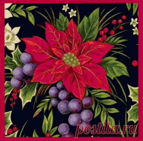подушка&quot;рождество&quot; - Схемы вышивки - eddy2 - Авторы - Портал «Вышивка крестом»